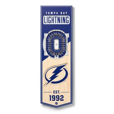NHL Tampa Bay Lightning 6"x19" 3D Stadium Banner