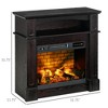 NAYSAYE Indoor Fireplace with Mantel and Shelf for Living Room or Bedroom Decor, Brown, 31.75"*12.75"*31" - 3 of 4