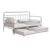 Royal Hampton Daybed with Pull Out Trundle, Classic Silver Metal Open Frame - 2 of 4