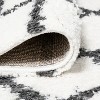 Arenal Geometric Grid Shag Area Rug  - JONATHAN Y - 4 of 4