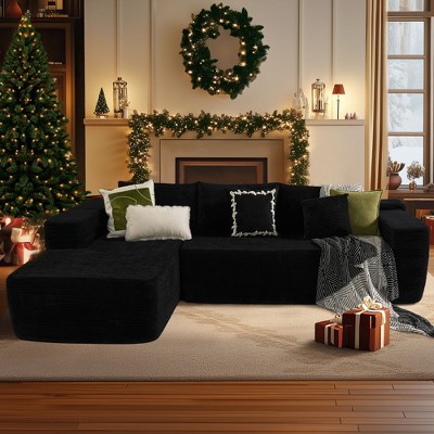 XIZZI Modular Sectional Sofa Couch,L-Shape Upholstered Couch,Modern Minimalist Couches for Living Room,Free Combination Deep Seat Corner Couch