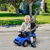 2 In 1 Push Cars for Toddlers Kid Ride on Push Car Stroller Sliding Car with Horn Music Light Function Secure Bar Ride on Toy-3irtyhousy - 2 of 4