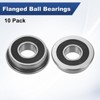 Unique Bargains Chrome Steel Rubber Shielded Flanged Ball Bearing - 4 of 4