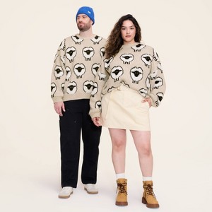 Adult Sheep Print Pullover Sweater - Woolrich x Target Taupe - 1 of 4