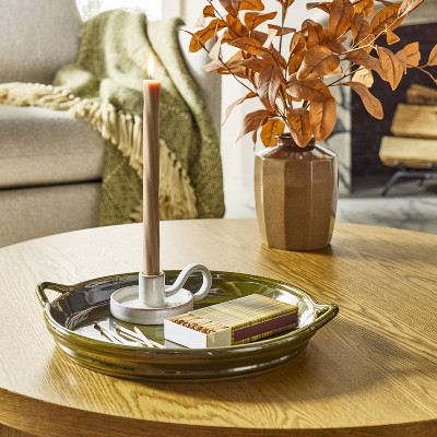 Ceramic Taper Candle Holder Sour Cream - Hearth & Hand™ with Magnolia, 3 of 7