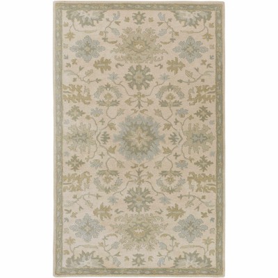Hauteloom Hazen 1197 Hand Tufted Light Beige Wool Rug