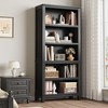 Wooden Bookcase 5 Tier Storage Bookshelf Farmhouse Bookshelves Rustic Vintage Etagere for Home Office,Living Room,Bed Room - 2 of 4