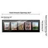 PosterPalooza | Black Finish Collage Frame - Black Mat, 20 Frame Sizes to Choose From, UV Acrylic - 2 of 4