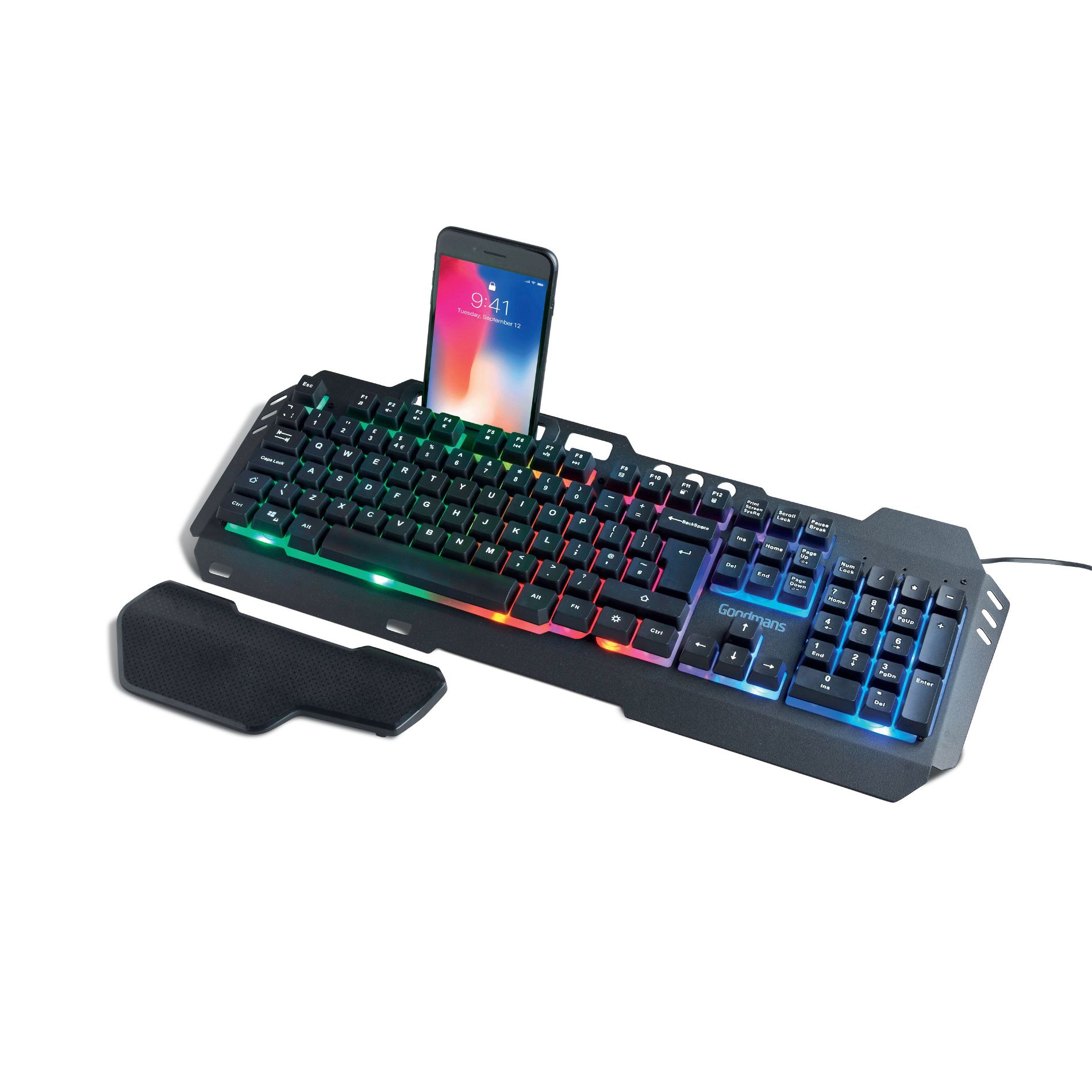 Goodmans Gaming Keyboard w/ Color Changing LED Lighting