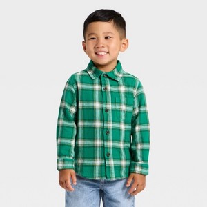 Toddler Boys' Plaid Flannel Shirt - Cat & Jack™ - 1 of 3