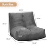 Hooseng Bean Bag Chair, Lazy Floor Sofa Couch, Corner Bean Bag Chair for Adults, Tatami Sofa  with Sponge Filling, Corner Chair Sofa - 4 of 4