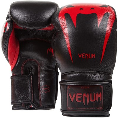 Venum Giant 3.0 Nappa Leather Hook and Loop Boxing Gloves Black/White 