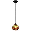 Amora Lighting Tiffany Style Tulips Ceiling Hanging Lamp 26 Inch High - 3 of 4