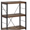 PAGED Rectangular Bookshelf Modern Storage Shelves with X-Shape Cross Bar for Living Room, Study Room - 2 of 4