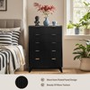 Dresser for Bedroom, 5 Drawer Dresser for Storage and Organization, Fluted Panel Wooden Chest of Drawers, Tall Modern Dresser Organizer for Living - 3 of 4