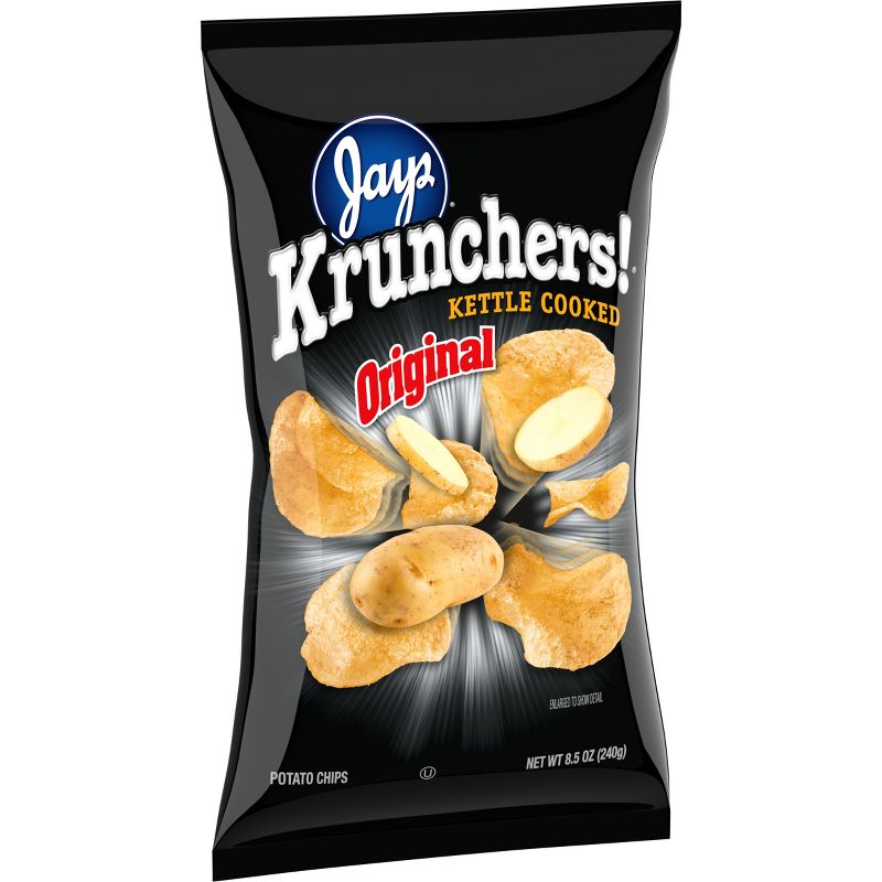 Krunchers! Kettle Cooked Potato Chips Original Chips - 8.5oz, 3 of 7