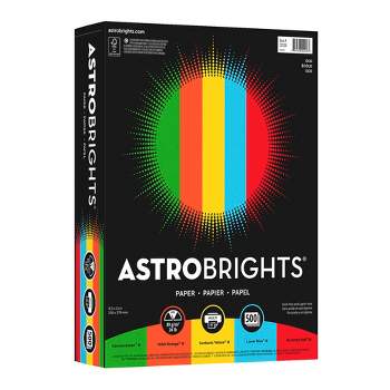 Astrobrights Color Paper, 8.5 x 11, 24 lb./89 Gsm, Tropical Assortment,  100 Sheets