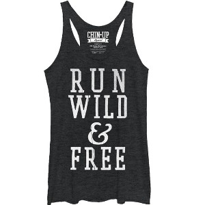 Women's CHIN UP Run Wild and Free Racerback Tank Top - 1 of 3