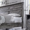 Mastgoal King Size Bed Frame with 51" Tall Headboard, 20" Roman Footboard, 3 Storage Drawers, No Box Spring Needed - 2 of 4