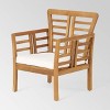 Caydon 8pc Acacia Wood Chat Set: Weather-Resistant with Cushions - Christopher Knight Home - 3 of 4