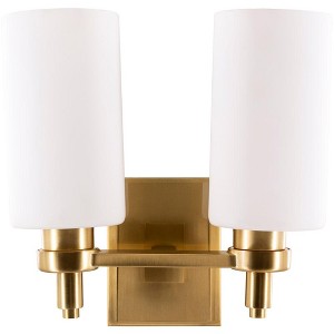 Livabliss Tallulah 12"H x 11"W x 6"D Traditional Metallic - Brass Wall Lights - 1 of 4