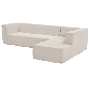NicBex Upholstered Modular Sectional Sofa Modern Chenille Fabric Comfy L-Shaped Sofa Couch Convertible Minimalist Sofa for Living Room - 1 of 4