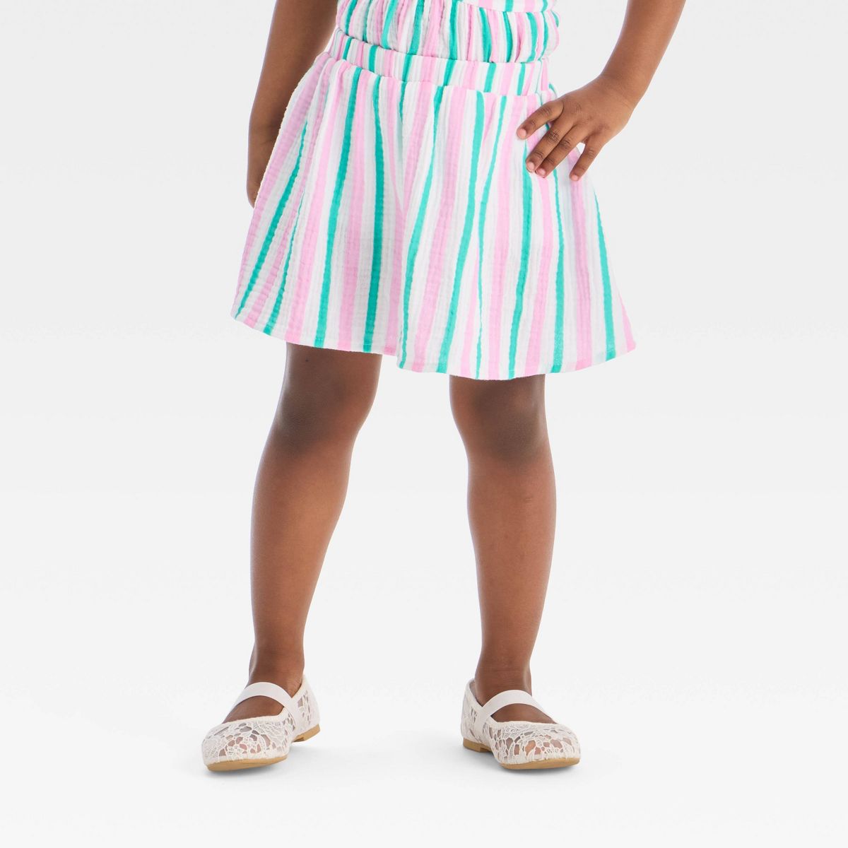 Toddler Girls' 2pc Disney Minnie Mouse Sporty Tank Top and Skort Set - Ivory - thumbnail 4