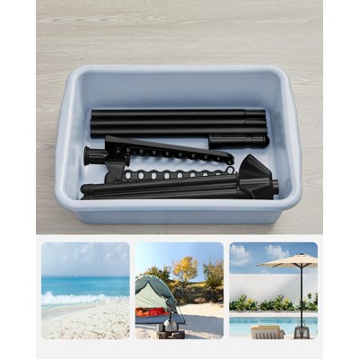 Black Foldable Stainless Steel 59" Clothes Drying Rack with 27 Clips