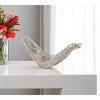 HomeRoots 11" Silver Aluminum Organic Shaped Decorative Bowl - 2 of 4