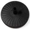 Hyleory 50 lbs. Capacity Round Resin Patio Umbrella Base in Black - 2 of 3