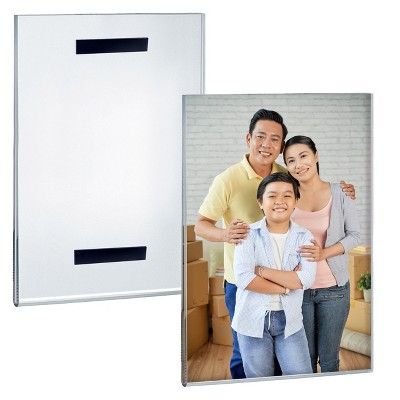 Clear Acrylic Magnetic Portrait Sign Holder Frames 11" x 14" - Set of 2