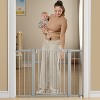 BabyBond 27-43 Inches Baby Gate for Stair and Doorway,with Extenders and Pressure/Hardware Mounting Kit, 30" Tall - 2 of 4
