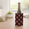 Avenie Fleur De Lis In Royal Burgundy Wine Chiller - 2 of 2