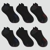Hanes Premium Men's X-Temp Performance Heel Shield Socks 6pk - Black - 2 of 3