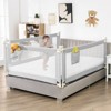 Infans 69.5" Bed Rails for Toddlers Vertical Lifting Baby Bed Rail Guard with Lock Grey - 3 of 4