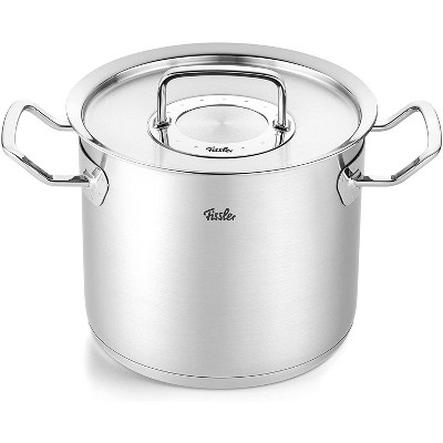 Fissler Original-Profi Collection Stainless Steel High Stock Pot with Lid - 5.5qt.