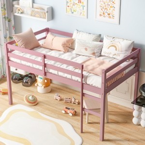Whisen Twin Loft Bed with Ladder - 1 of 4