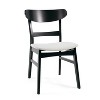Christopher Knight Home 5pc Bryner Upholstered Dining Set Black/Light Beige - 3 of 4