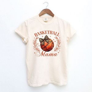 Simply Sage Market Women's Coquette Basketball Mom Short Sleeve Garment Dyed Tee - 1 of 4