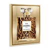 Stupell Industries Wildlife Pattern Perfume Black Framed Floater Canvas Wall Art - 3 of 4