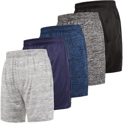 Ultra Performance Mens Athletic Basketball Shorts, 5-Pack