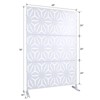 DSVIMOY Outdoor & Indoor Privacy Screen, Freestanding Decorative Privacy Screen for Deck Balcony Patio, White, 48"*76"*16" - 3 of 4