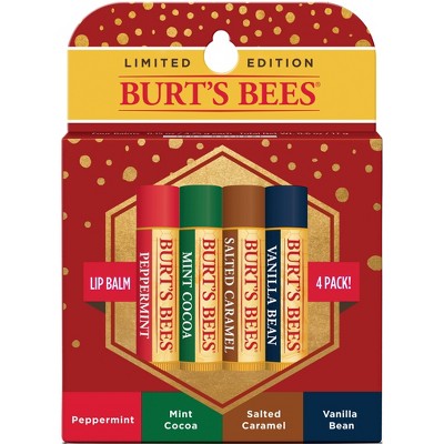 Burt's Bees Lip Balms and Treatment Holiday Set - 4ct/0.15oz each