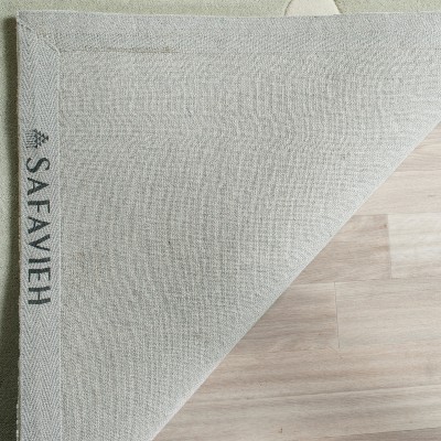 Soho Light Green Hand-Tufted Wool and Viscose Area Rug