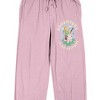 Minecraft Alex Riding Pig Women's Pink Sleep Pajama Pants - 2 of 4
