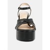 De Vil Crisscross Straps Slim Block Heel Sandals - 3 of 4