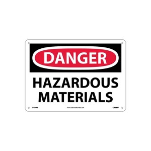 National Marker Danger Signs; Hazardous Materials 10X14 .040 Aluminum D164AB - 1 of 1