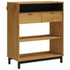 vidaXL Bar Table FLAM 36.2 in.x17.7 in.x43.3 in. Solid Wood Pine - 2 of 4