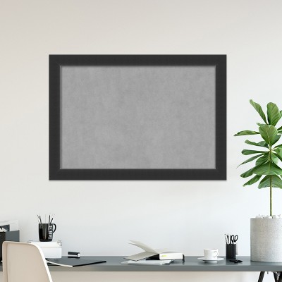 Corvino Black Wood Framed Magnetic Board 44" x 32"