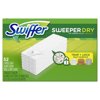 Swiffer Sweeper Dry Sweeping Cloths - Unscented - 52ct